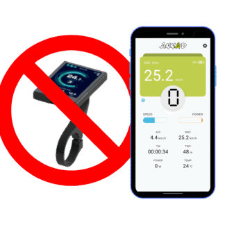 ANNAD smartphone-applicatie voor het bedienen van de Bluetooth-elektrificatiekit